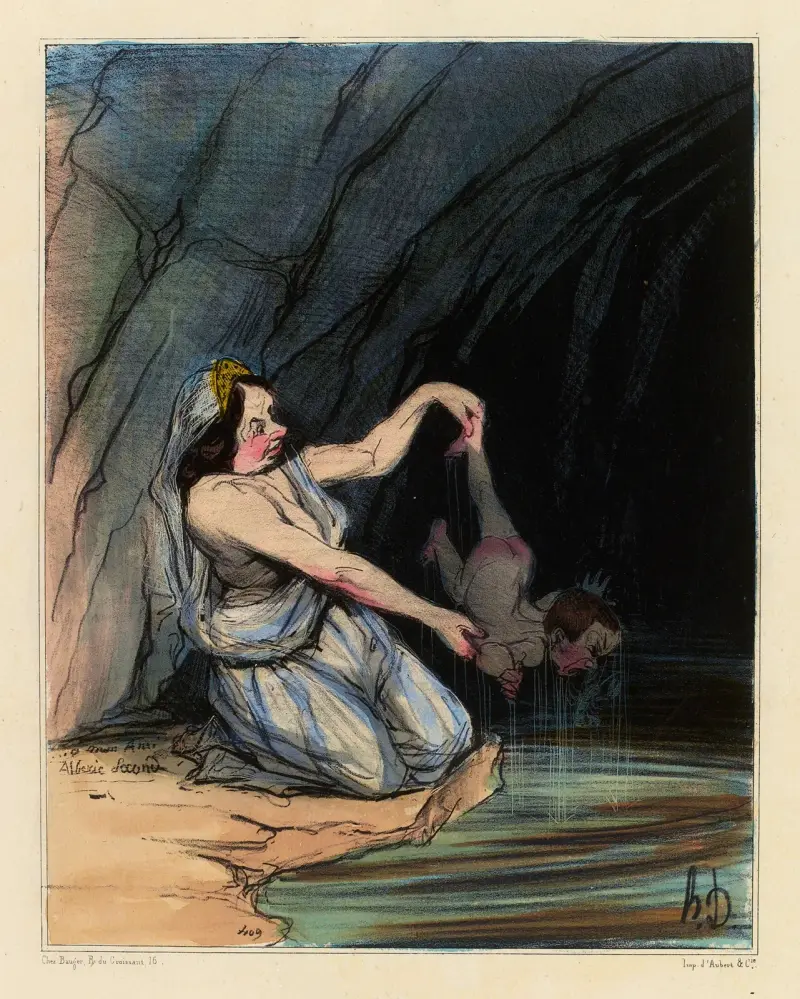 Akilles dop av Honoré Daumier