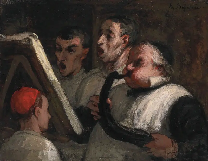 Le Lutrin (‘the Lectern’) av Honoré Daumier