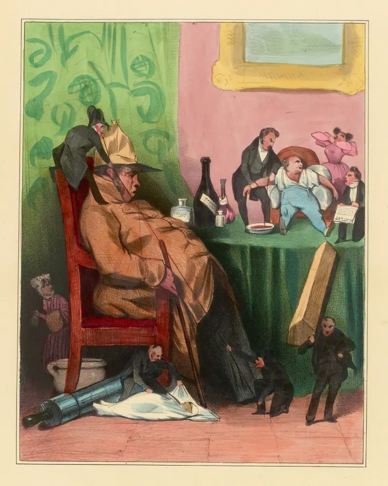 Den inbillade sjuke av Honoré Daumier