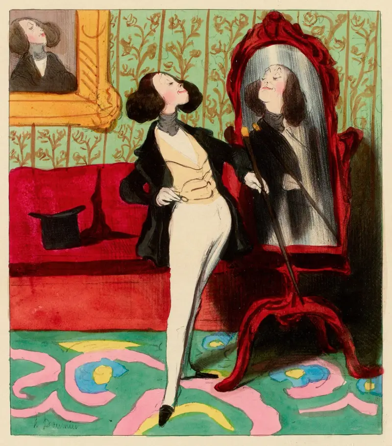 Narcissen av Honoré Daumier