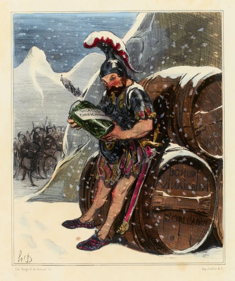 Hannibals Überquerung von Honoré Daumier