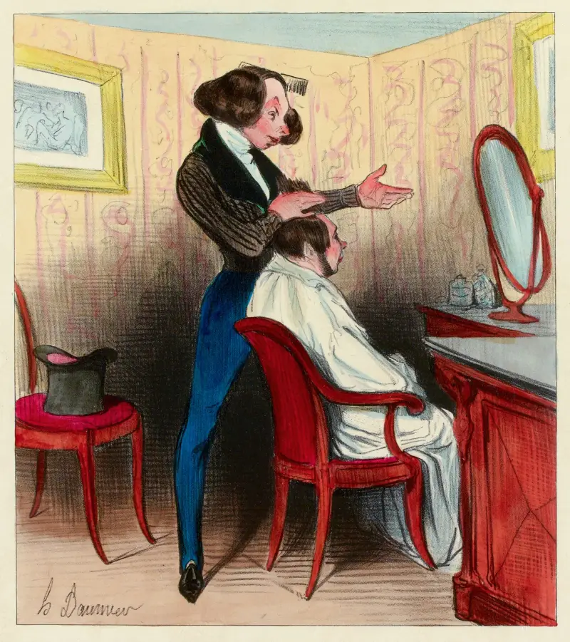 Le perroquet von Honoré Daumier