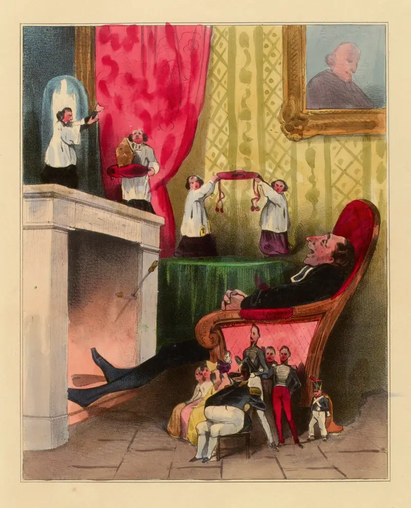 Le Prédicateur av Honoré Daumier
