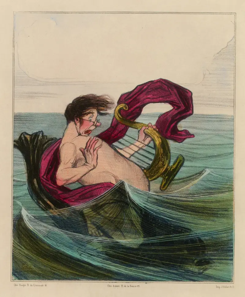 Arions räddning av Honoré Daumier