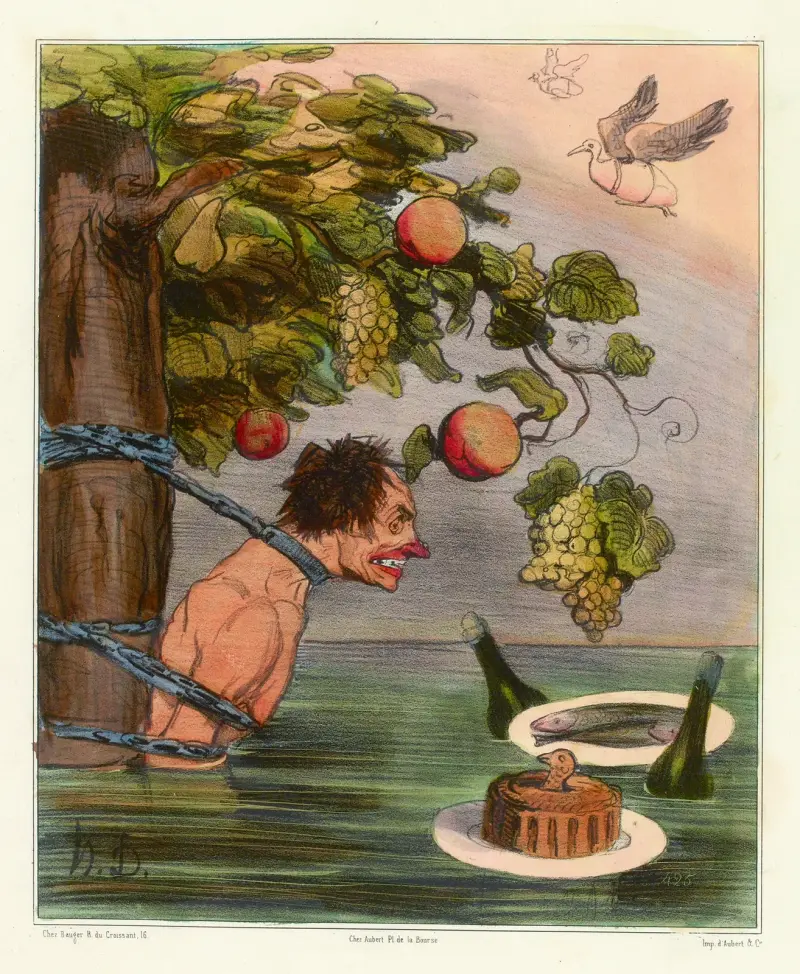 Tantalos plåga av Honoré Daumier