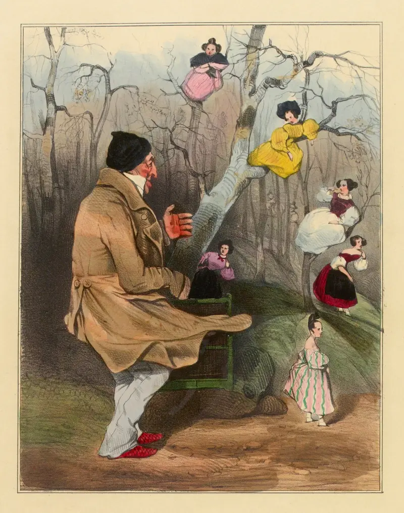 Den gamle pojken av Honoré Daumier