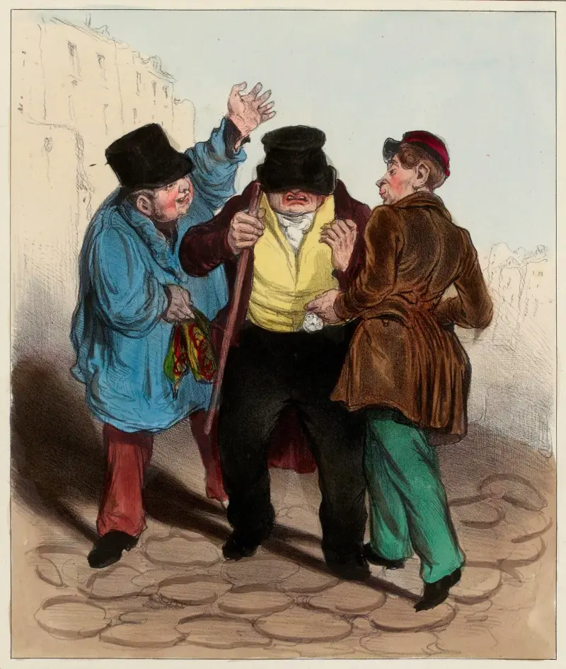 Stölden i skrymslet av Honoré Daumier