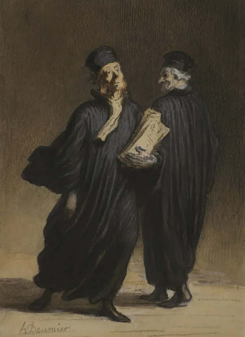 Les Avocats von Honoré Daumier