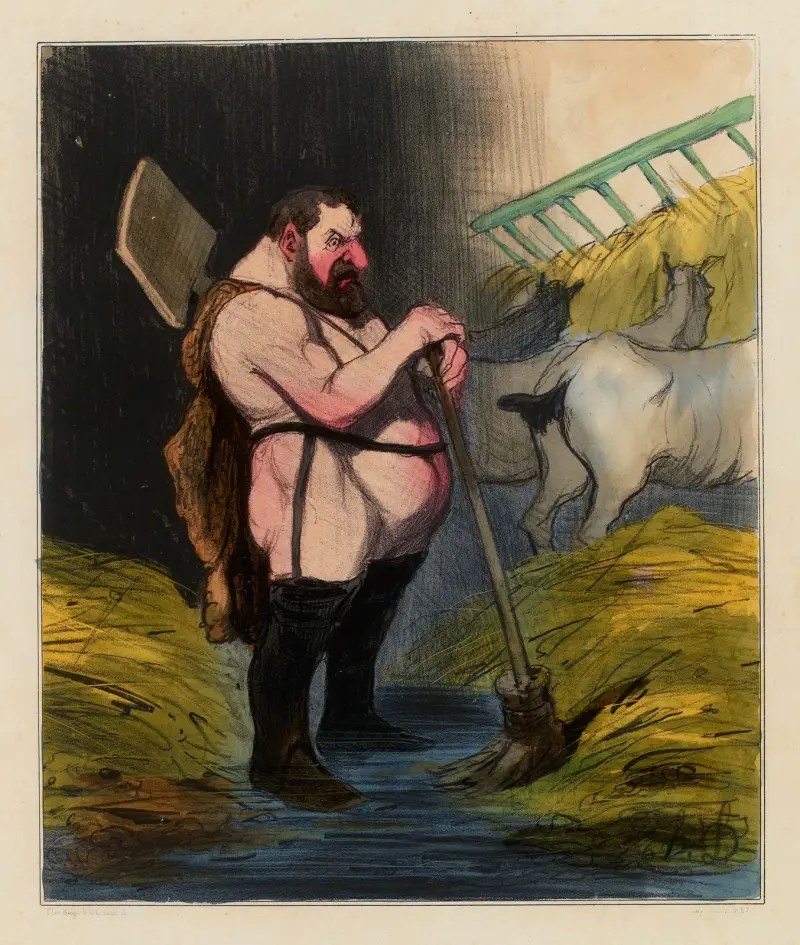 Augiášovy stáje, Honoré Daumier