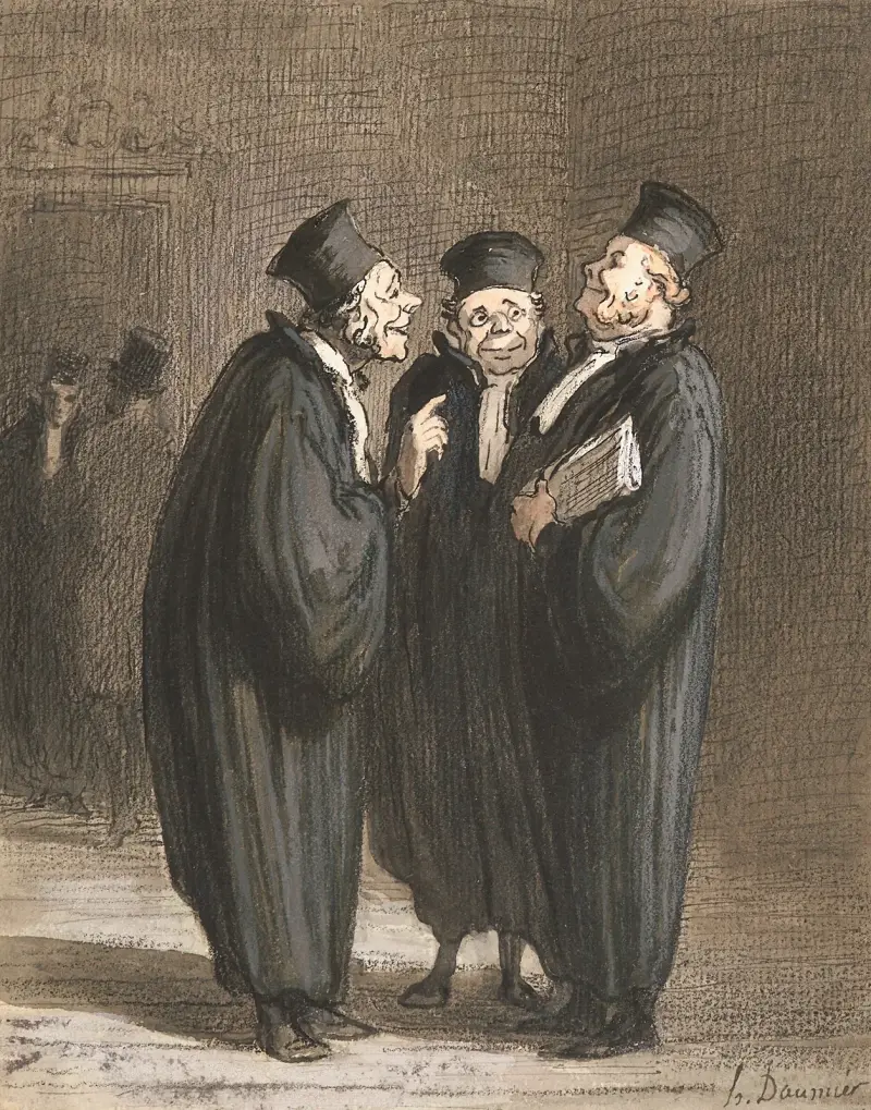 Trzej sędziowie, Honoré Daumier