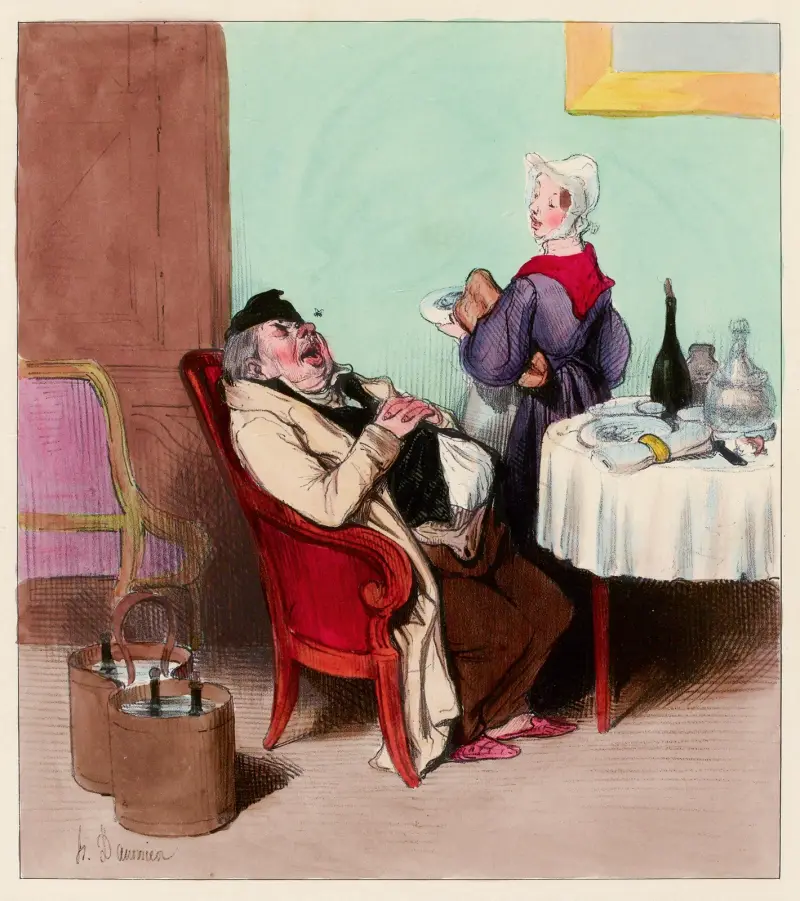 L’huitre von Honoré Daumier