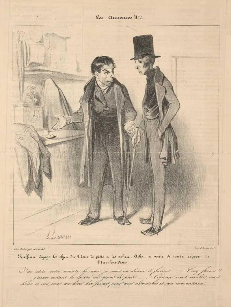 Los Annonces N. 2. av Honoré Daumier