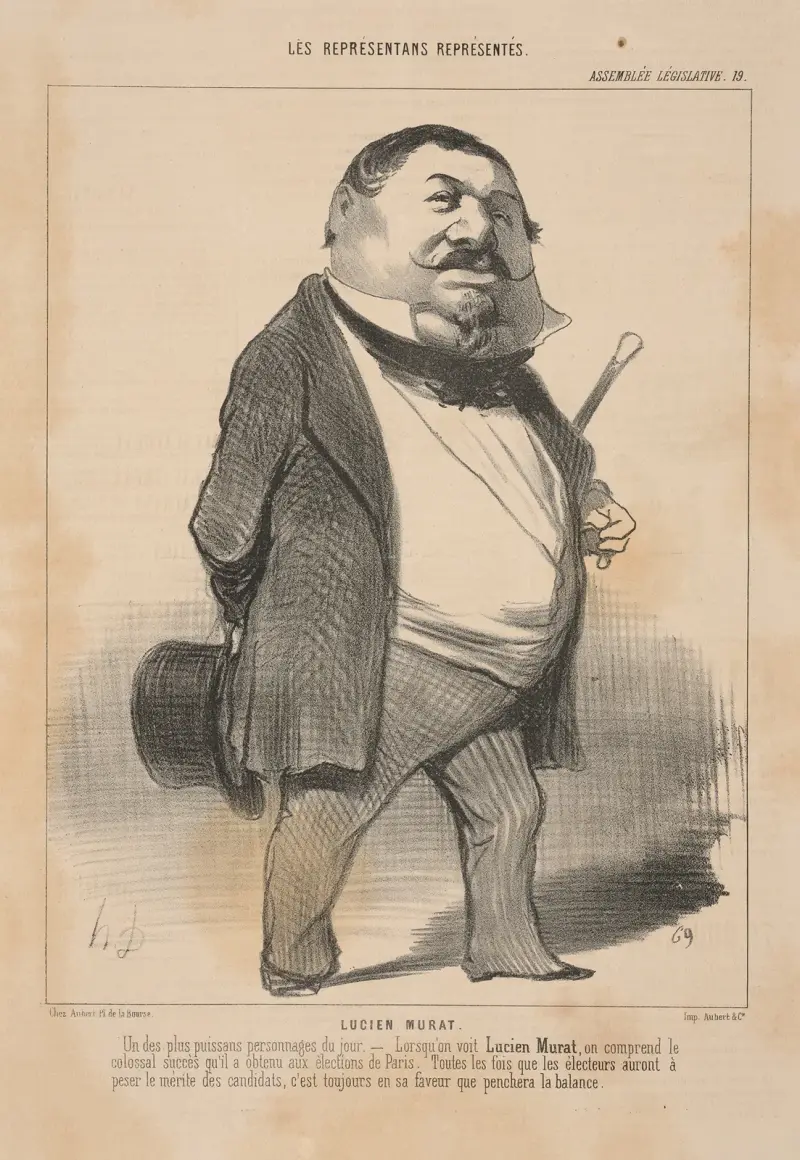 Lucien Murat. av Honoré Daumier