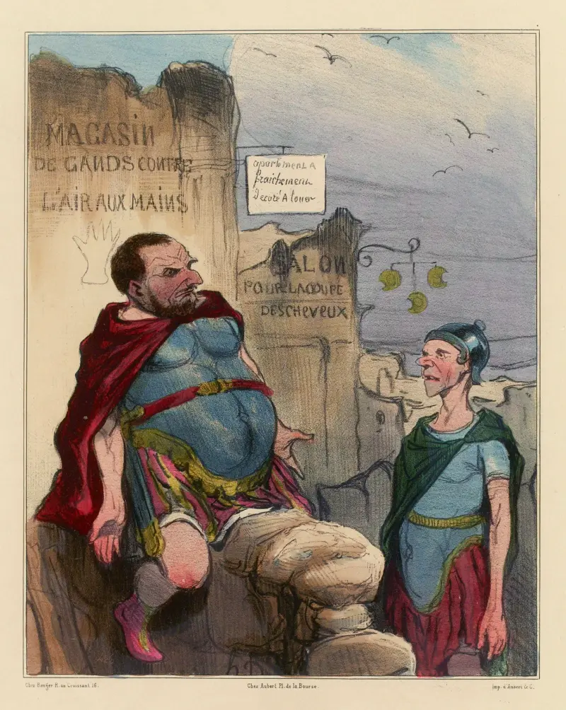 Marius à Carthage von Honoré Daumier