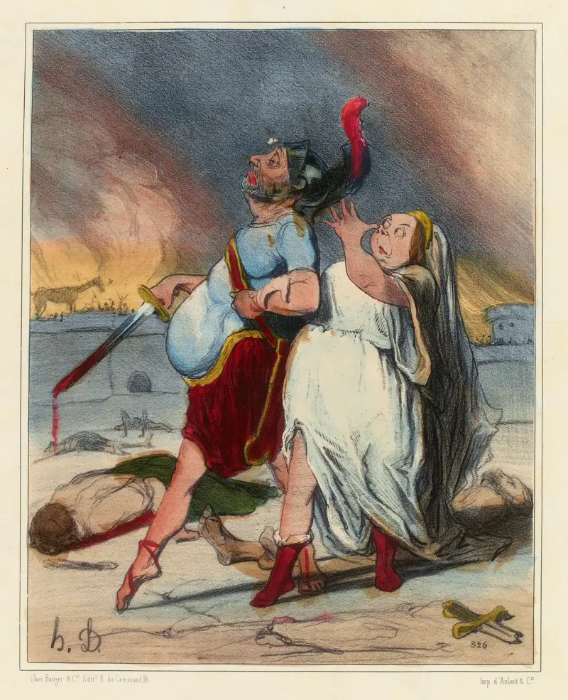 Menelaos segrare av Honoré Daumier