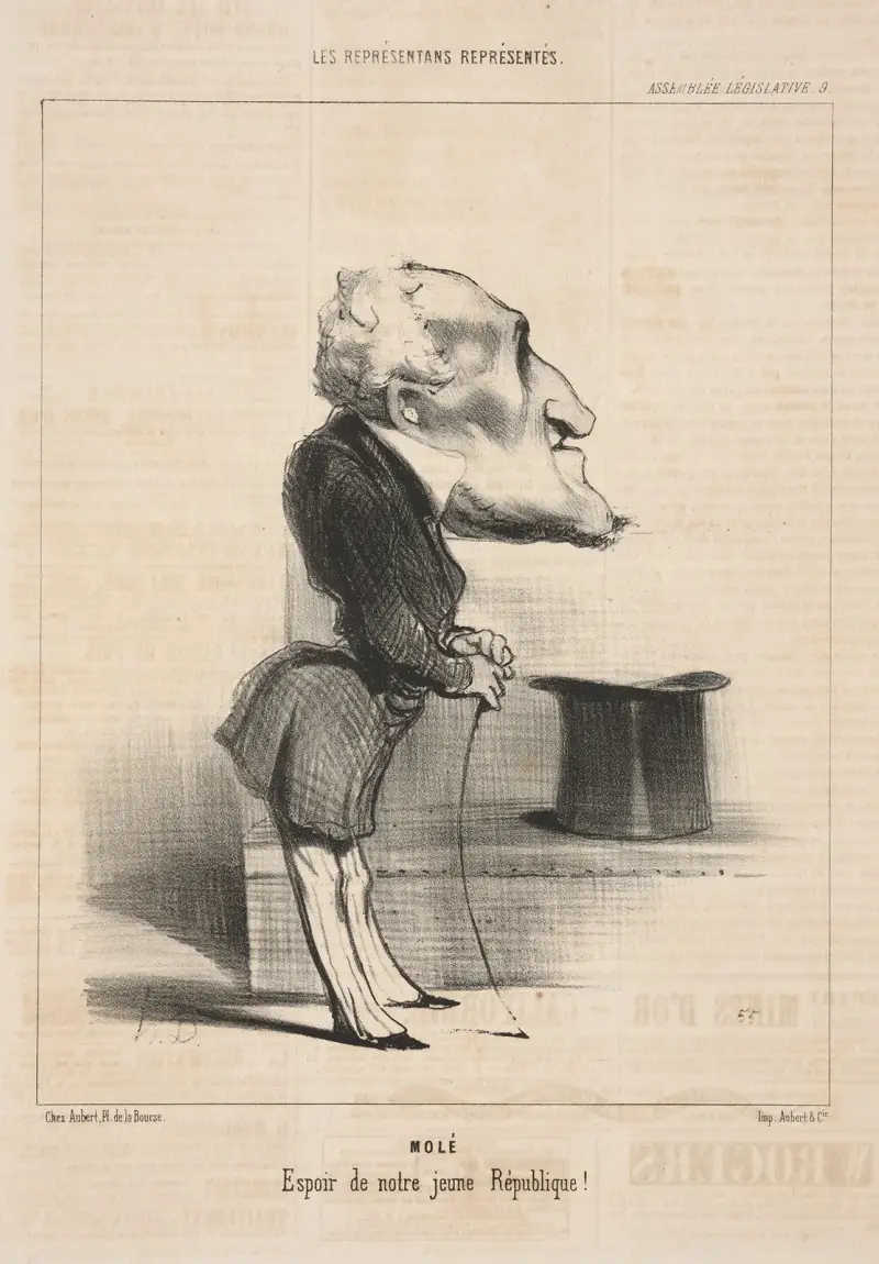 Mole. Hope of our young Republic! av Honoré Daumier