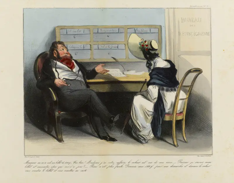 Monsieur, on m’a volé un billet de 100 f av Honoré Daumier