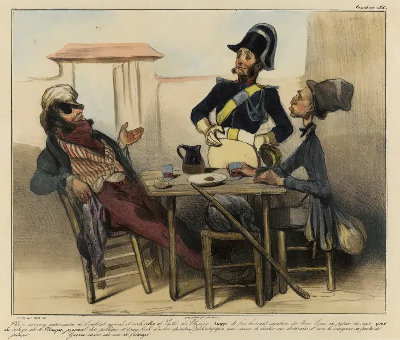 Vi är aktieägare i lantbruks- och arki-kollaget i Coëtbo av Honoré Daumier
