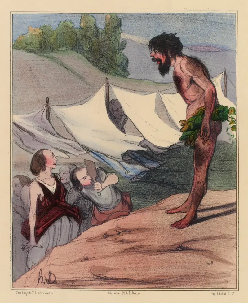 Ulysses presenteras för Nautica av Honoré Daumier