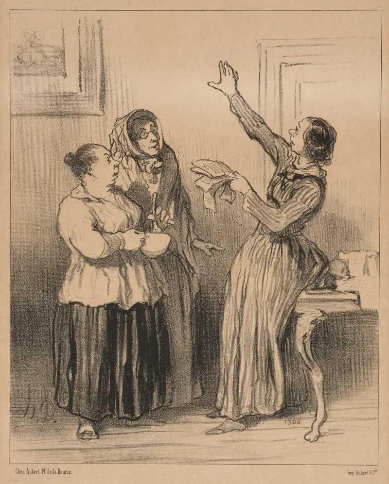 Was ist die Frau heute in der Gesellschaft, nichts! was sollte sie sein… von Honoré Daumier