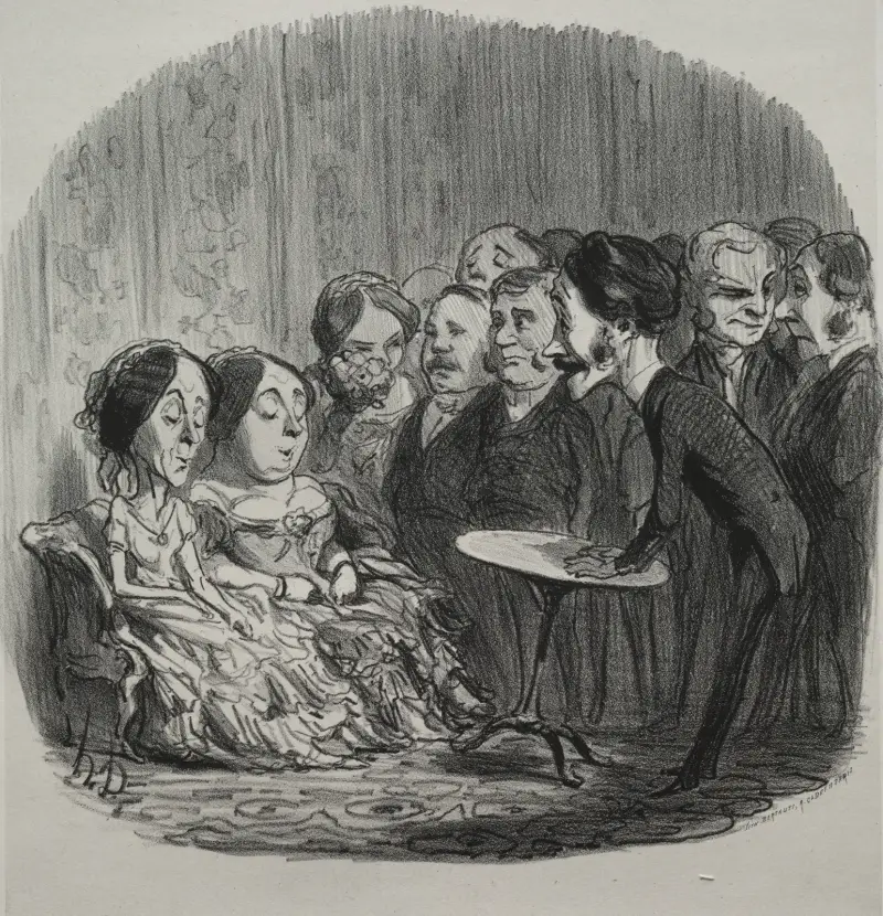 Rapping Spirits, Honoré Daumier