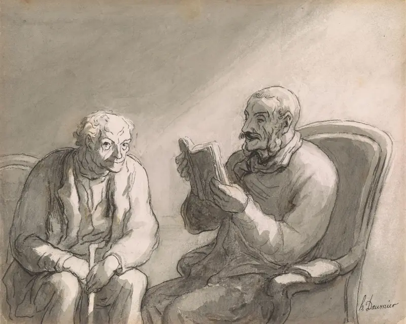 Läsning av Honoré Daumier