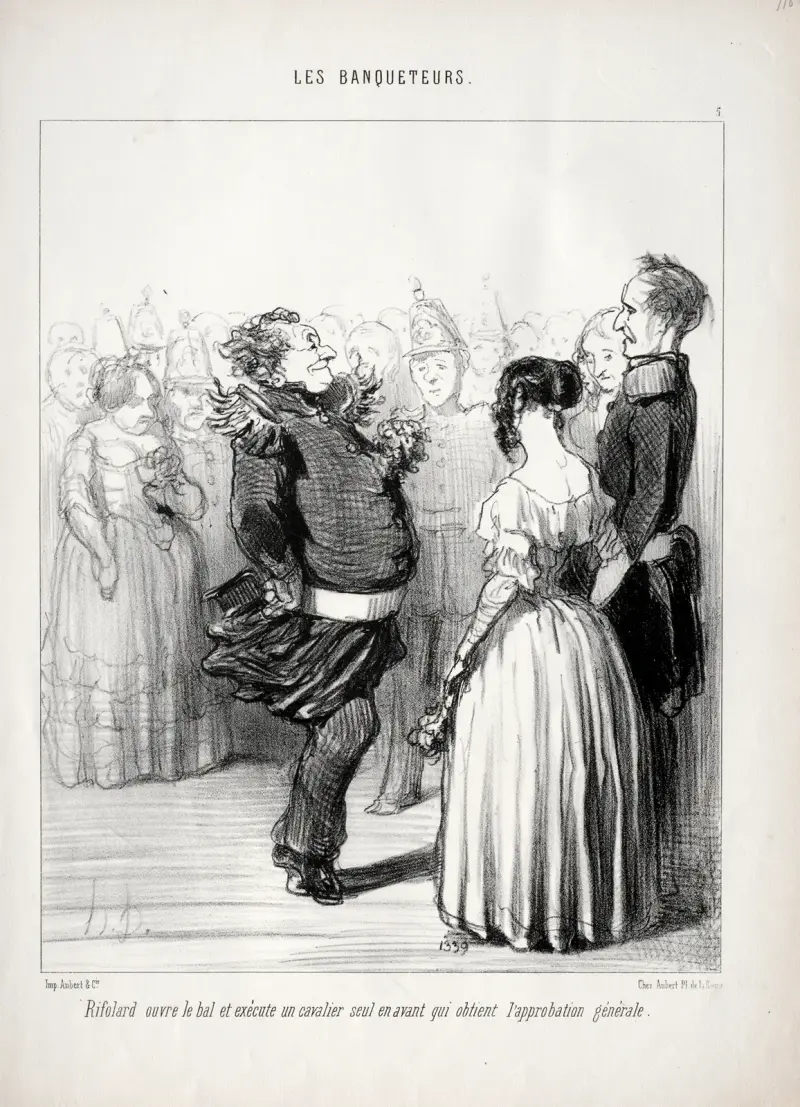 Rifolard opens the ball… av Honoré Daumier
