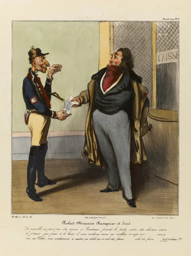 Robert Macaire banquier et juré av Honoré Daumier