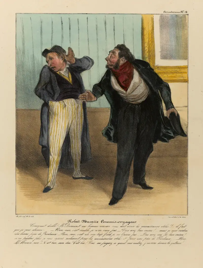 Robert Macaire commis-voyageur av Honoré Daumier