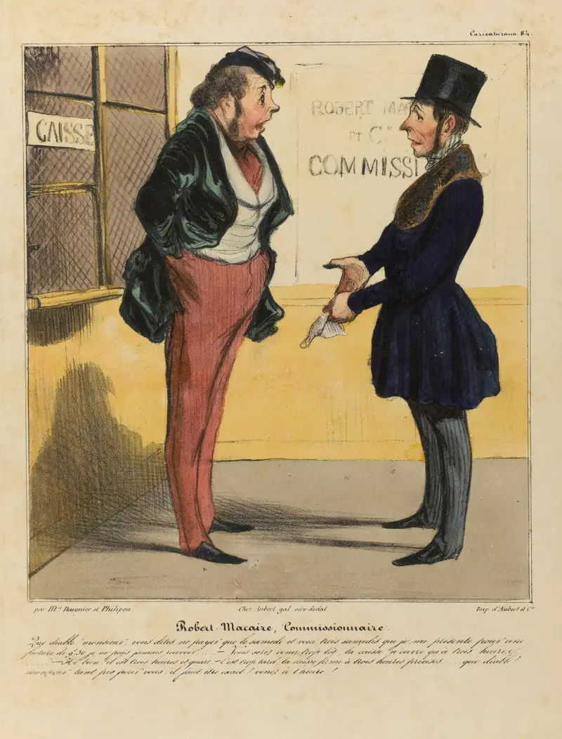 Robert Macaire, commissionnaire av Honoré Daumier