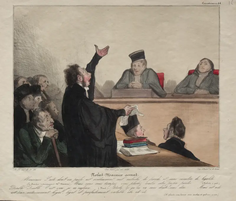 Robert-Macaire, advokat av Honoré Daumier