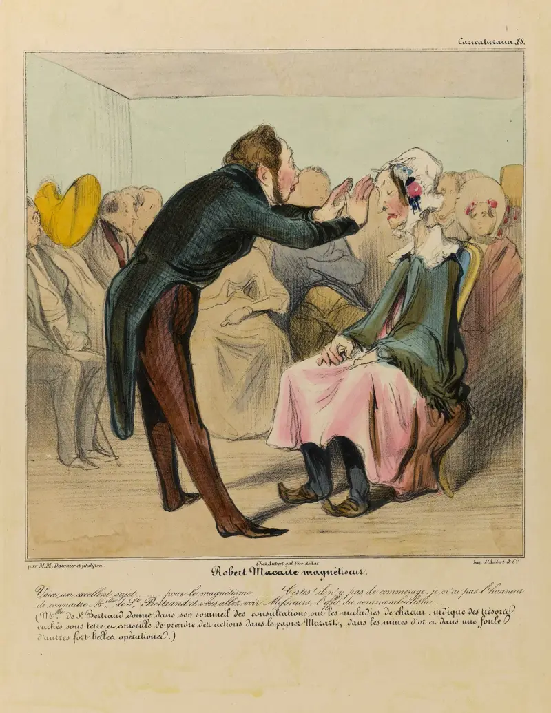 Robert Macaire magnétiseur av Honoré Daumier