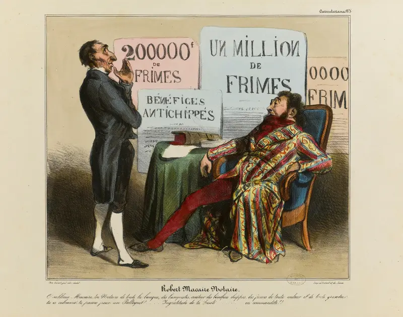 Robert Macaire notaire av Honoré Daumier