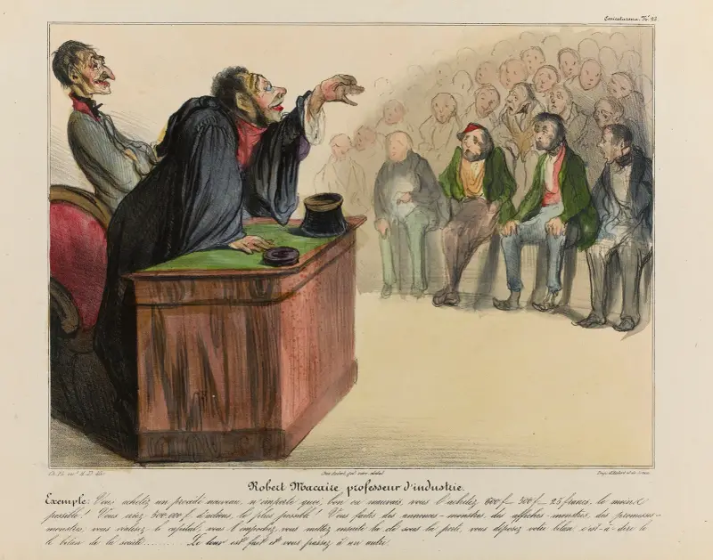 Robert Macaire professor i industri av Honoré Daumier