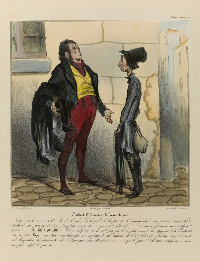 Robert Macaire schismatique av Honoré Daumier