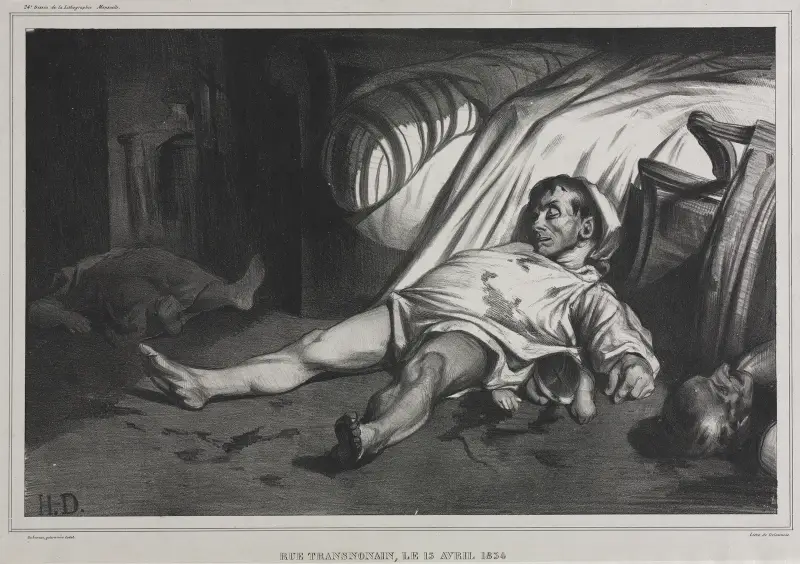 Rue Transnonain, April 15, 1834 av Honoré Daumier
