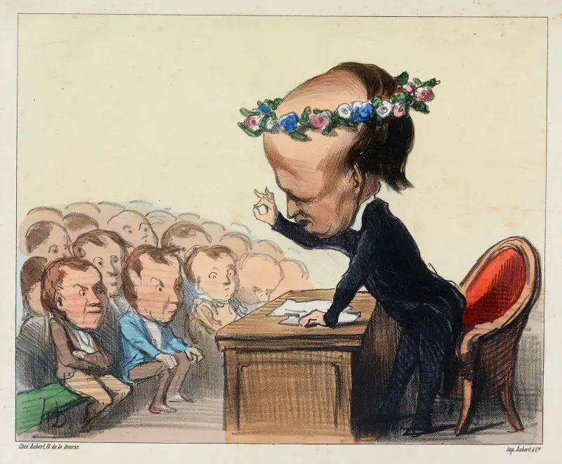 Souvenirer från fredskongressen av Honoré Daumier
