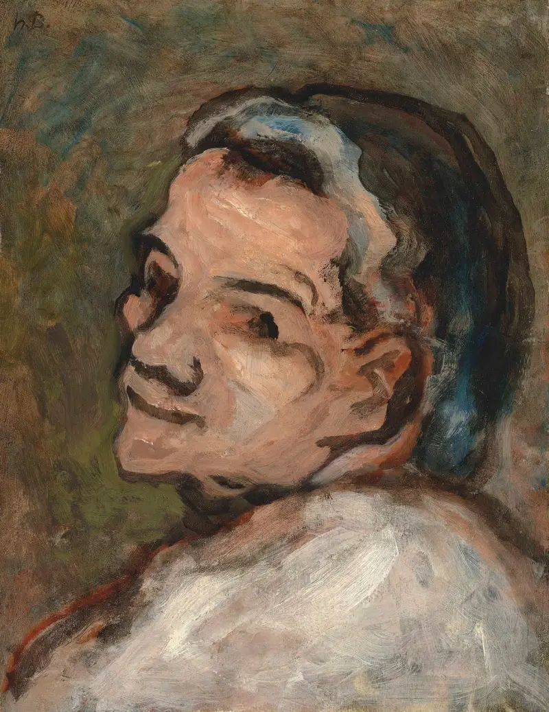 Tête de Scapin av Honoré Daumier