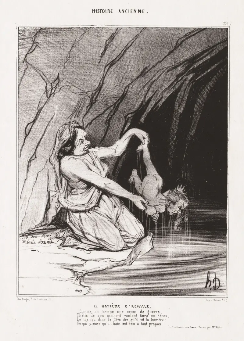 Akilles dop av Honoré Daumier