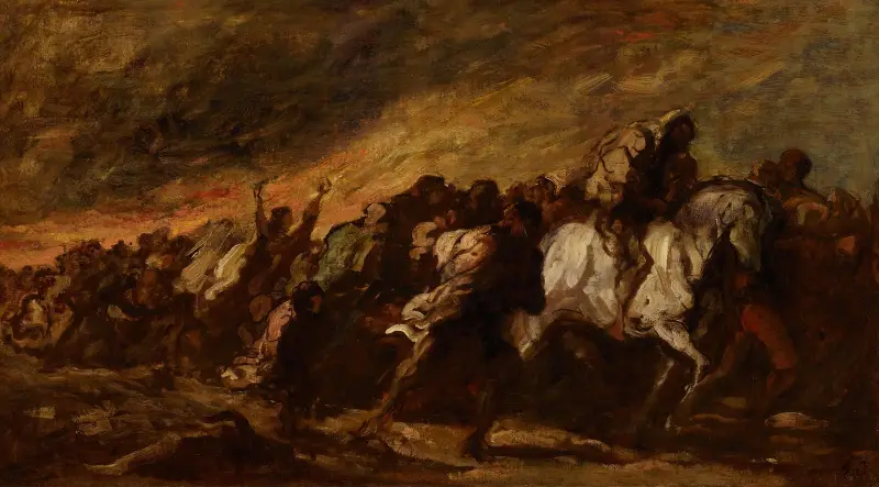 The Fugitives, Honoré Daumier