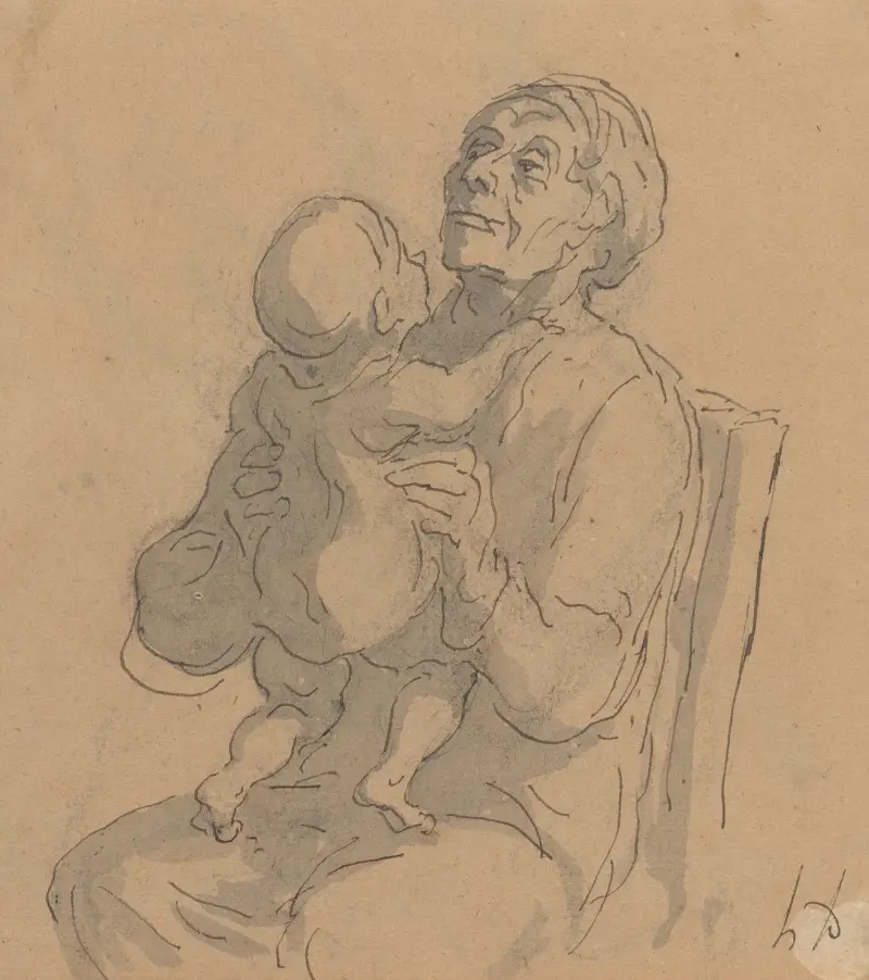 Mormodern av Honoré Daumier