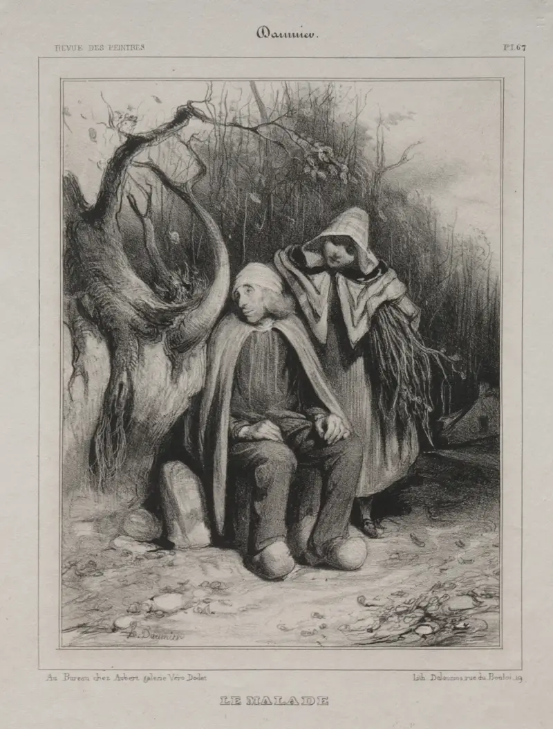 Den sjuke av Honoré Daumier