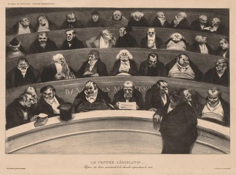 Den lagstiftande buken av Honoré Daumier