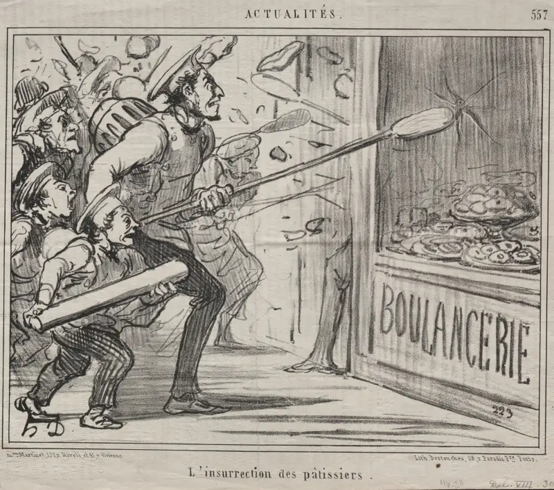 Konditorernas revolt av Honoré Daumier