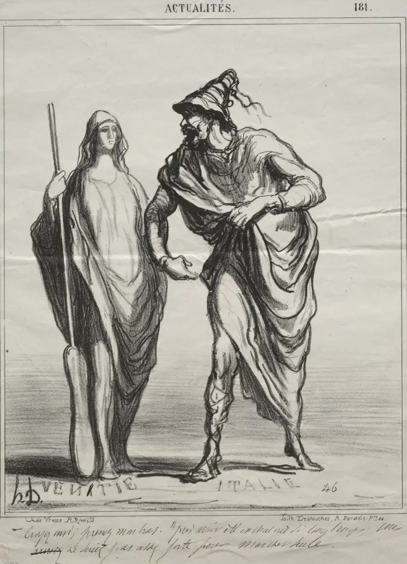 Lita på mig! Ta min arm… av Honoré Daumier