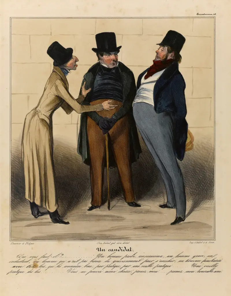 En kandidat av Honoré Daumier