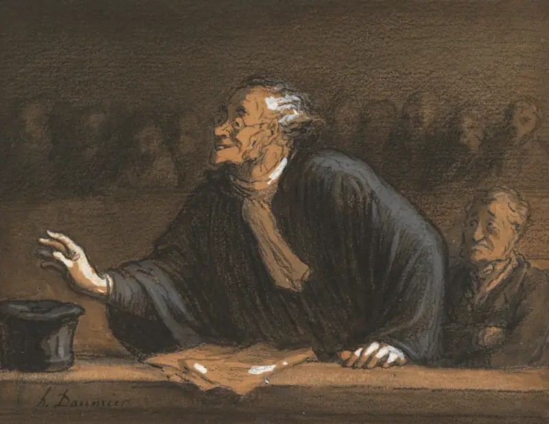 Un défenseur habile av Honoré Daumier