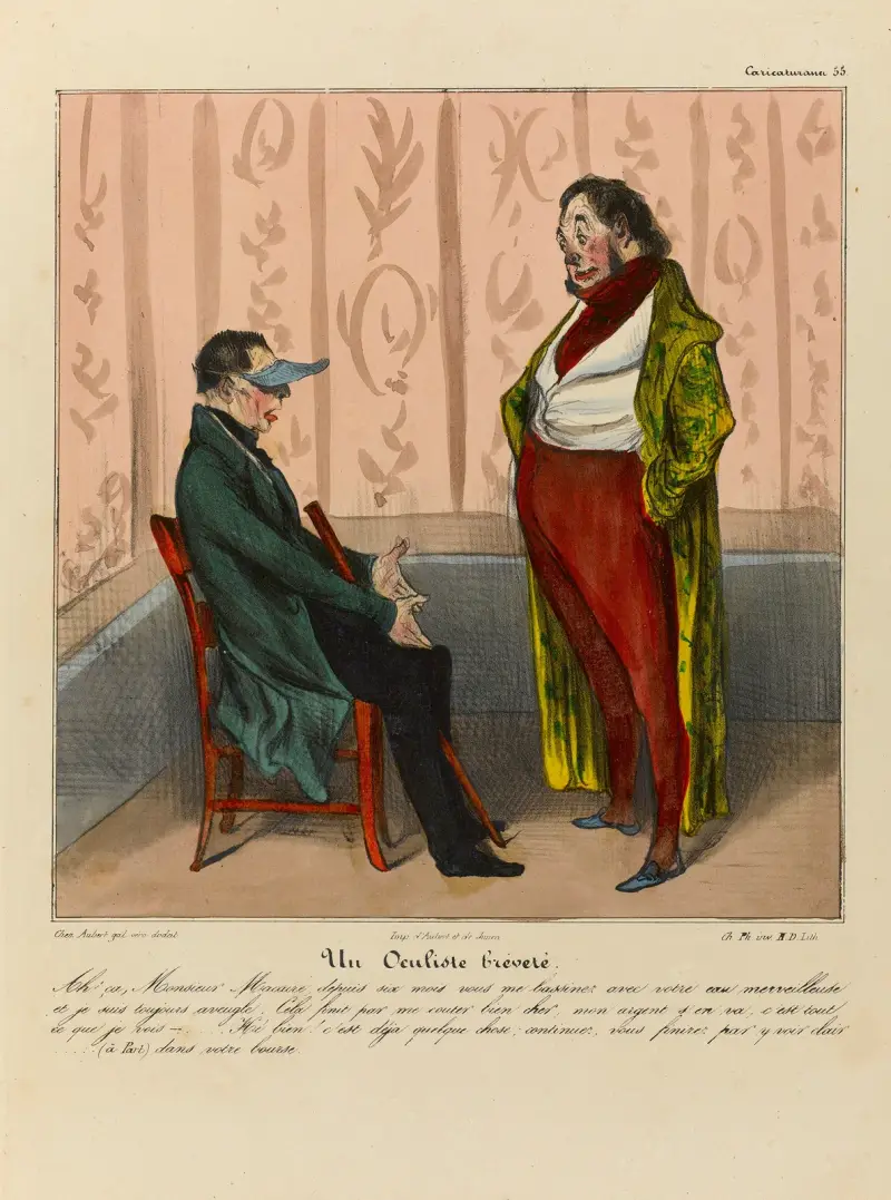 En legitimerad ögonläkare av Honoré Daumier