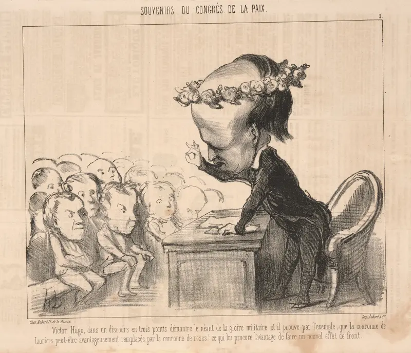 Victor Hugo, in a speech in three points . . . Front end av Honoré Daumier