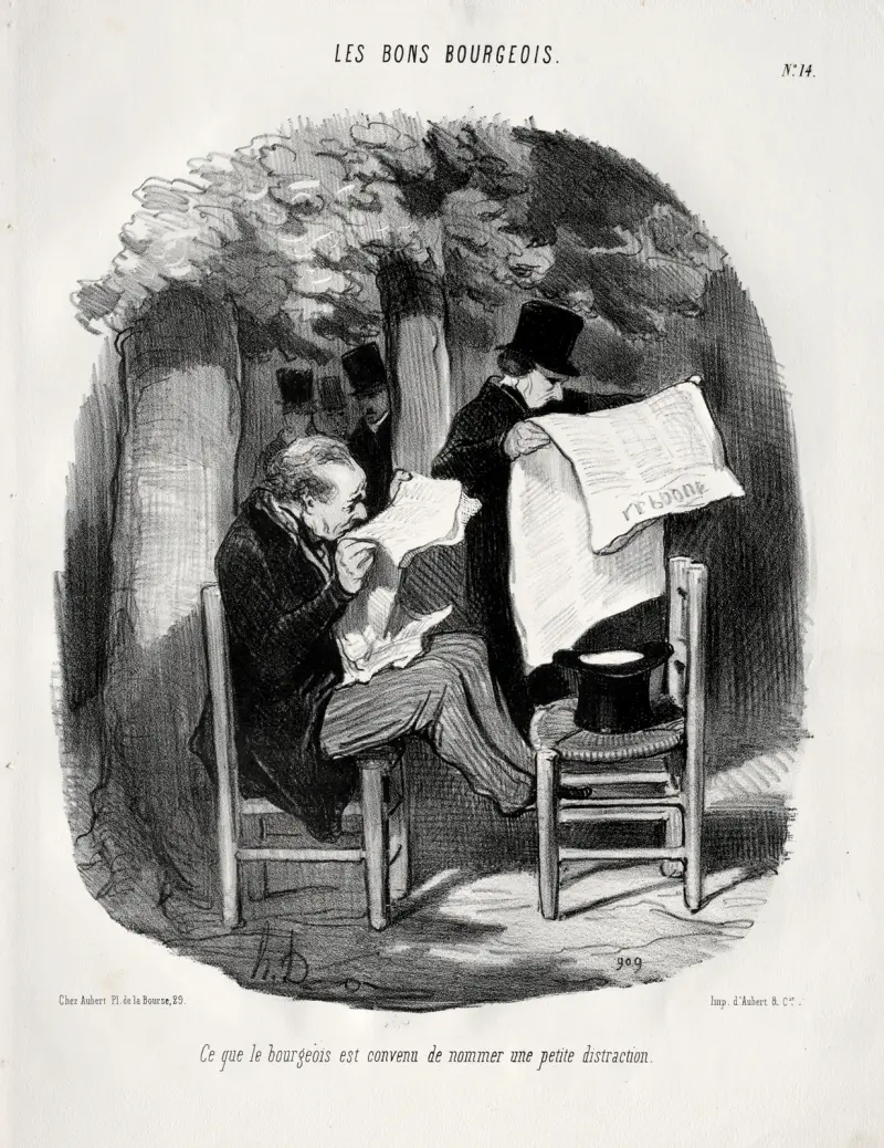 Was der Bürger eine leichte Zerstreuung nennt von Honoré Daumier